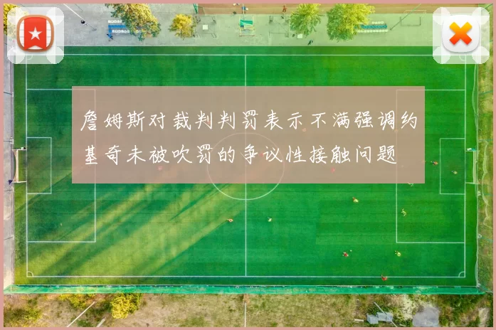 詹姆斯对裁判判罚表示不满强调约基奇未被吹罚的争议性接触问题